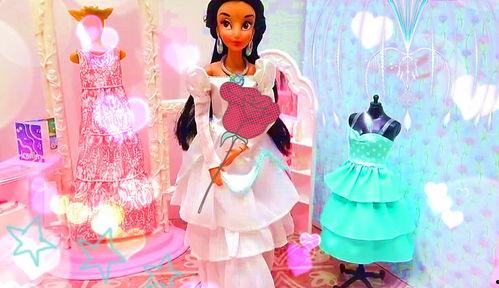 网红芭比公主婚纱裙子,梦幻童话般的婚礼礼服秀