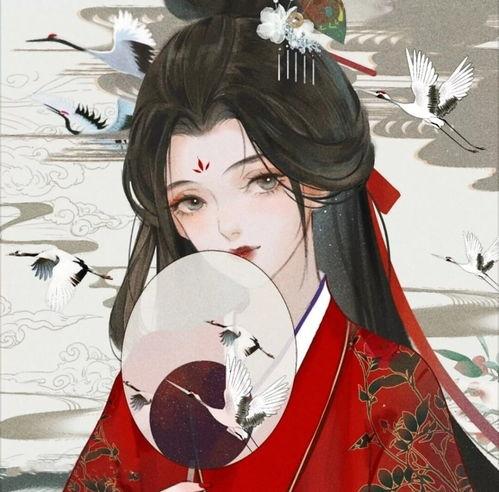 网红情侣头像古风女,网红情侣头像中的浪漫邂逅